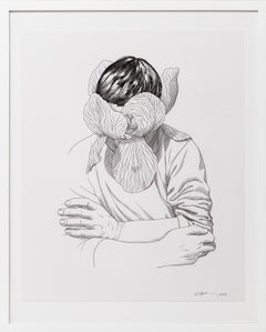 "Illustrateur" Original Pen and Ink Portrait Drawing on Paper by Anuj Shrestha