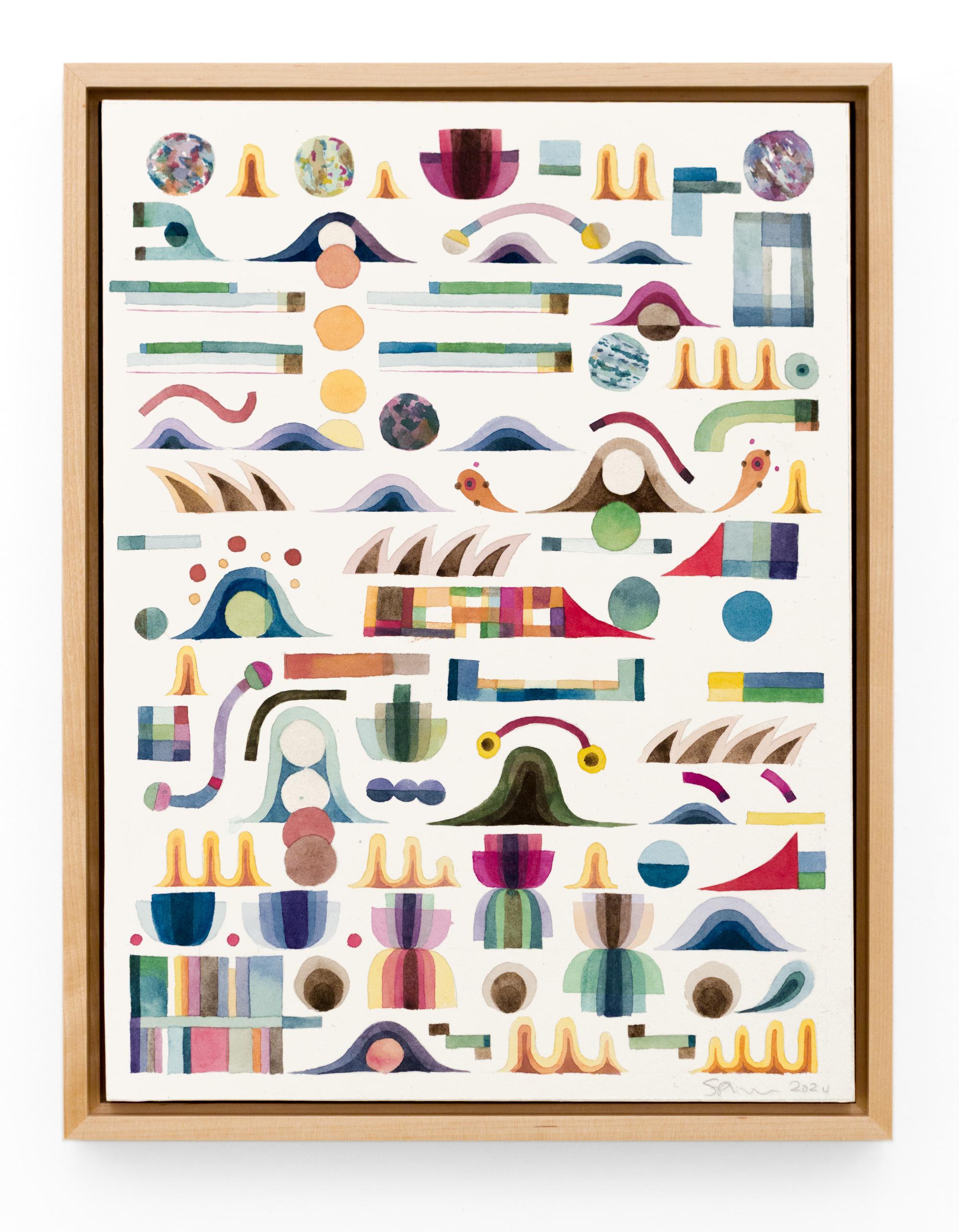 "Soft Departure Pt. 1", Geometric Abstracted Glyphs by Sophie Roach