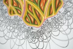 Zeichnung und geschichtete Papierskulptur „Double Diddle Phlebotomy Movement #2“