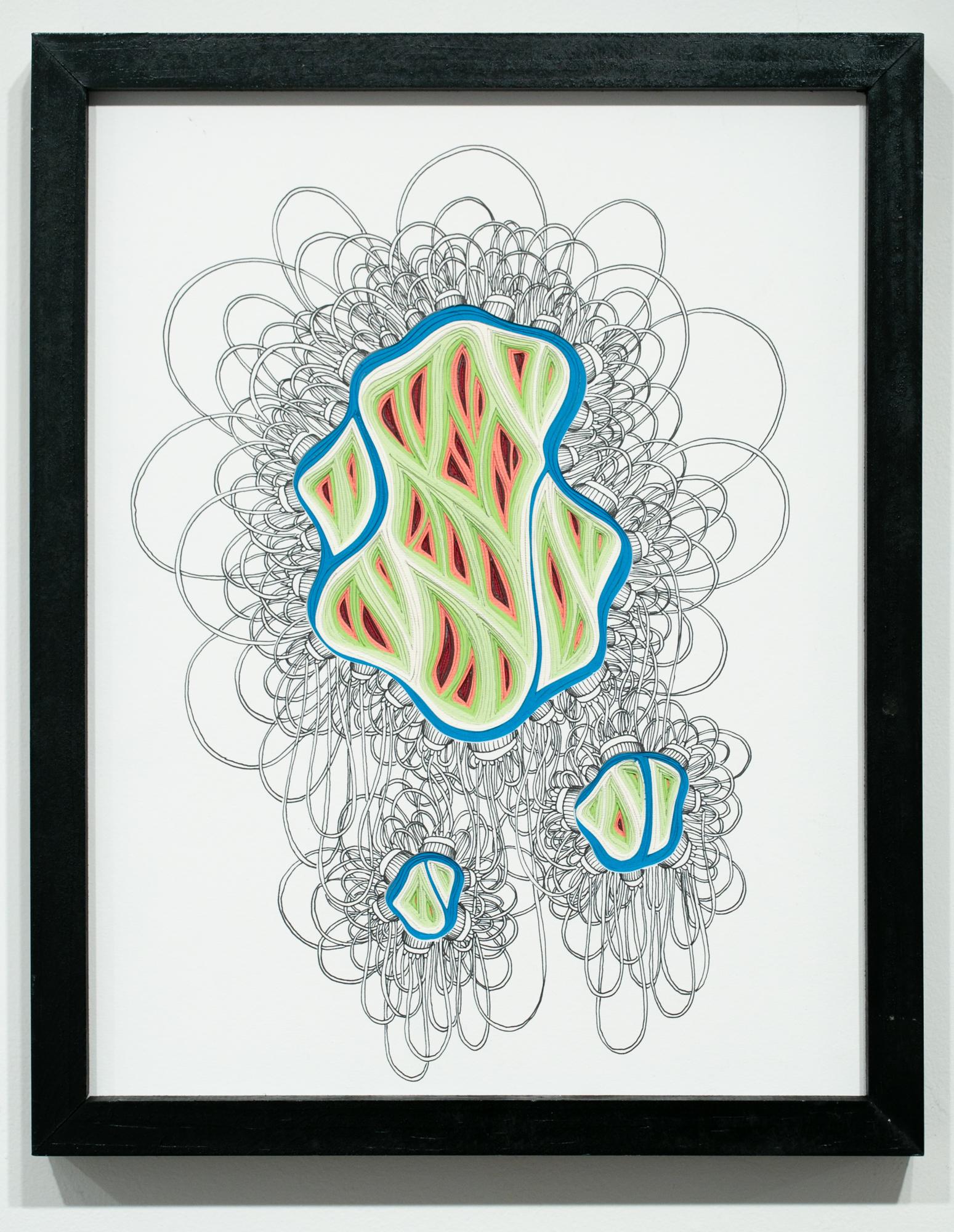 Phlebotomy-Bewegung #16 mit doppelter Schöpfkelle – Art von Charles Clary