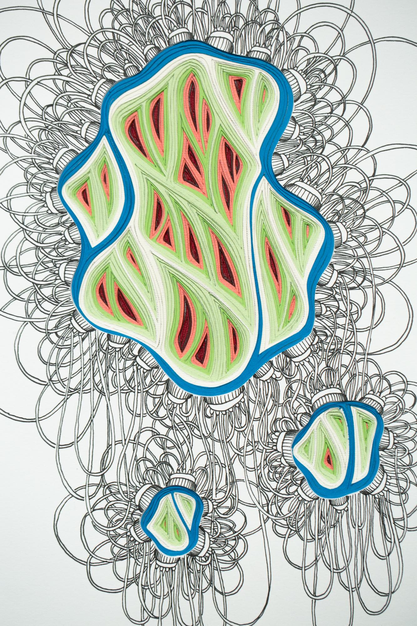 Phlebotomy-Bewegung #16 mit doppelter Schöpfkelle (Abstrakt), Art, von Charles Clary