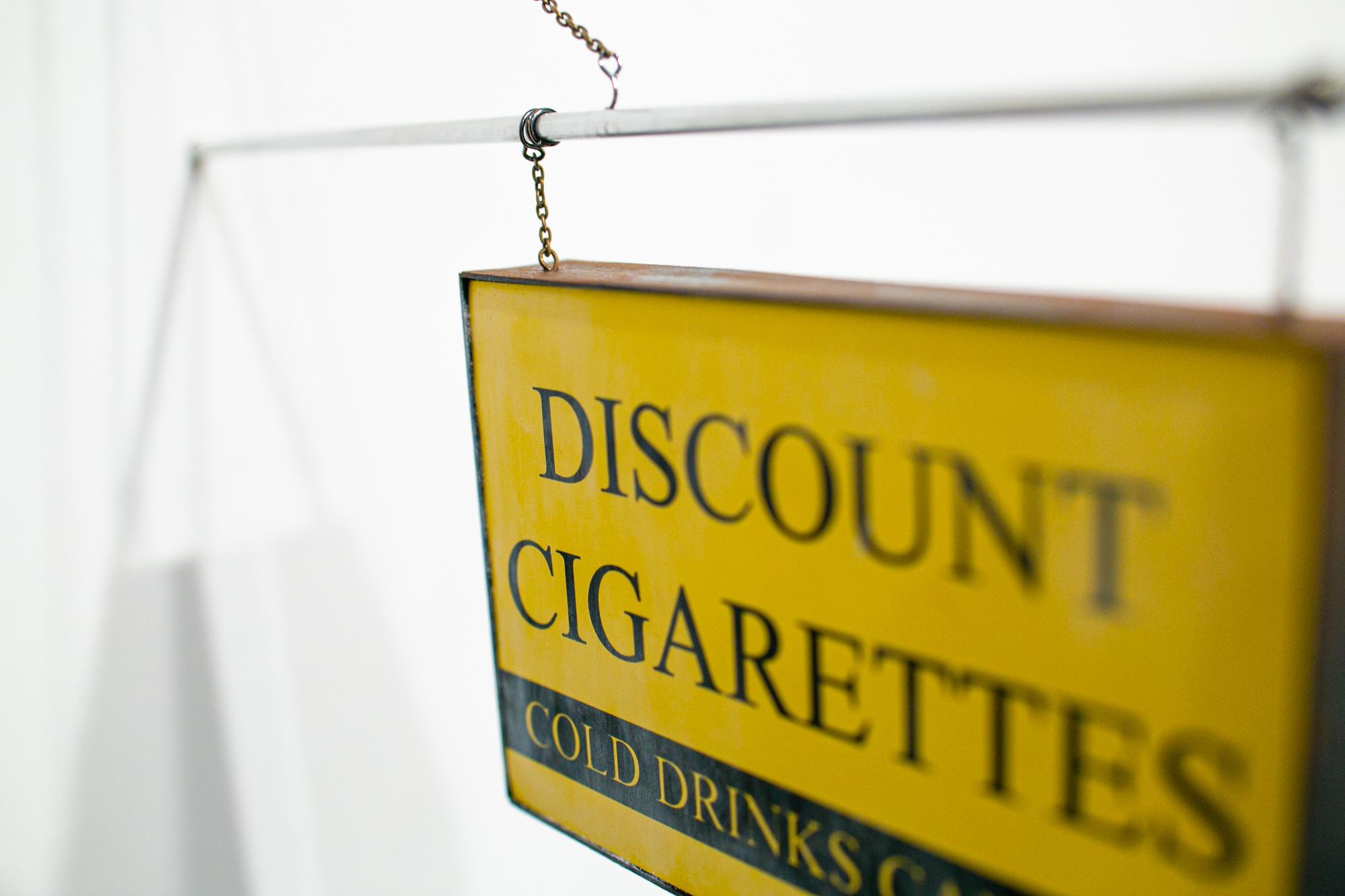 Discount Cigarettes - Beige Still-Life Sculpture by Drew Leshko