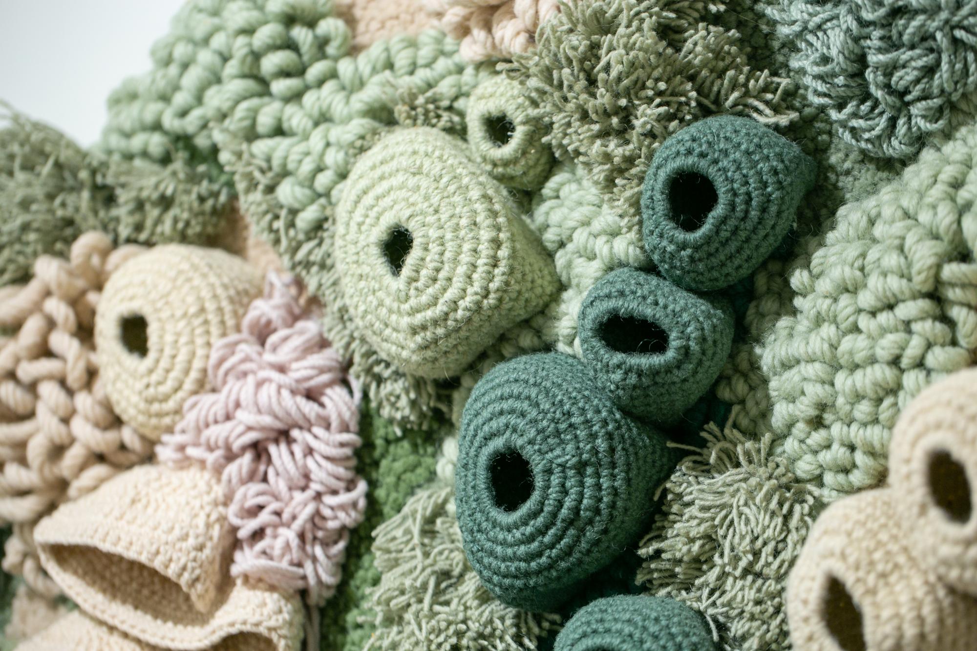 large textile wall hanging