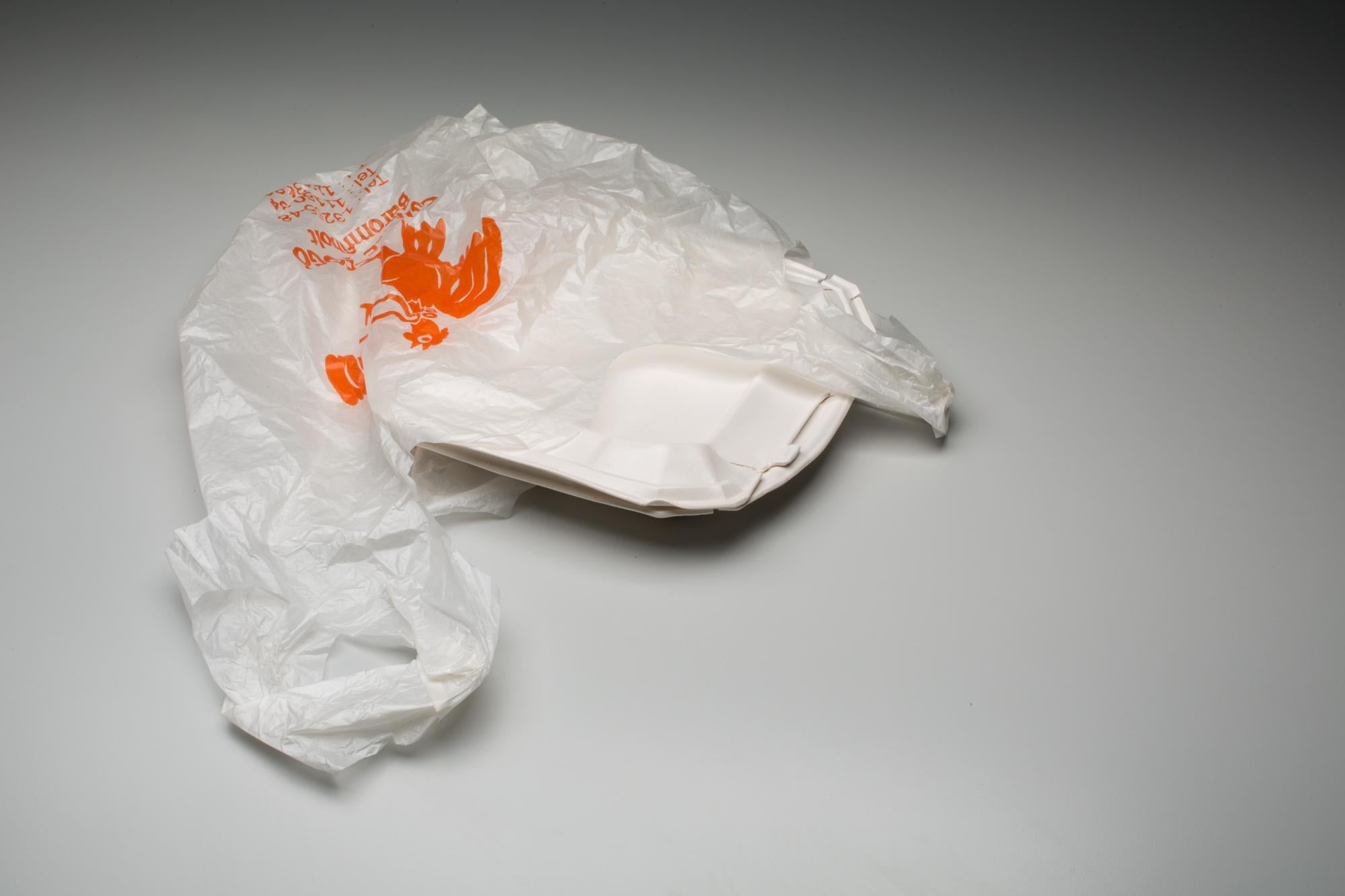 Take Out (Csirke-Fogo) - Sculpture di Yoonmi Nam