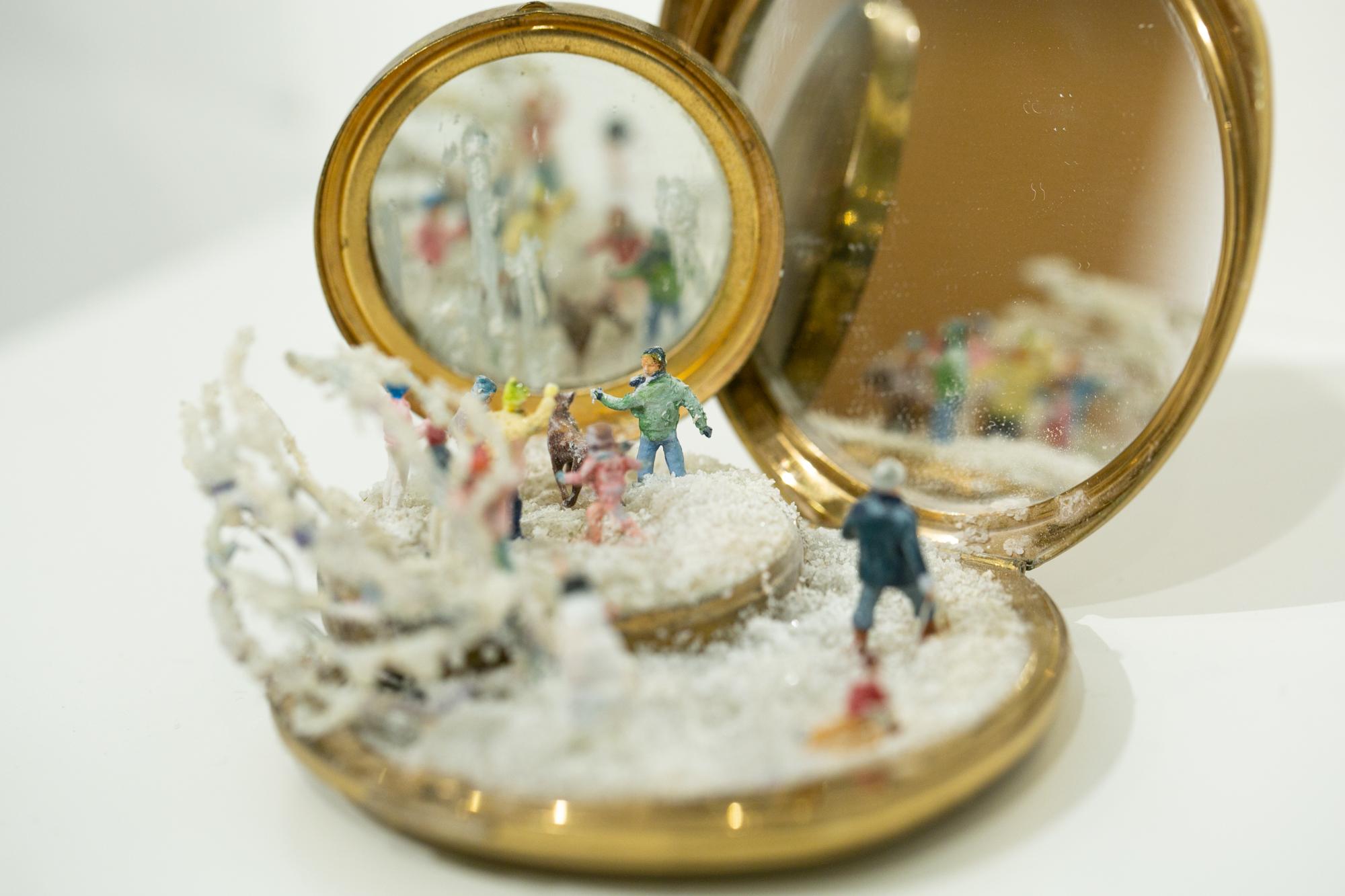 vintage compact mirror