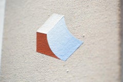 MARK AND ADAMS RAMP, Contemporary Collage on Canvas, 6x6 Inches, 2010+