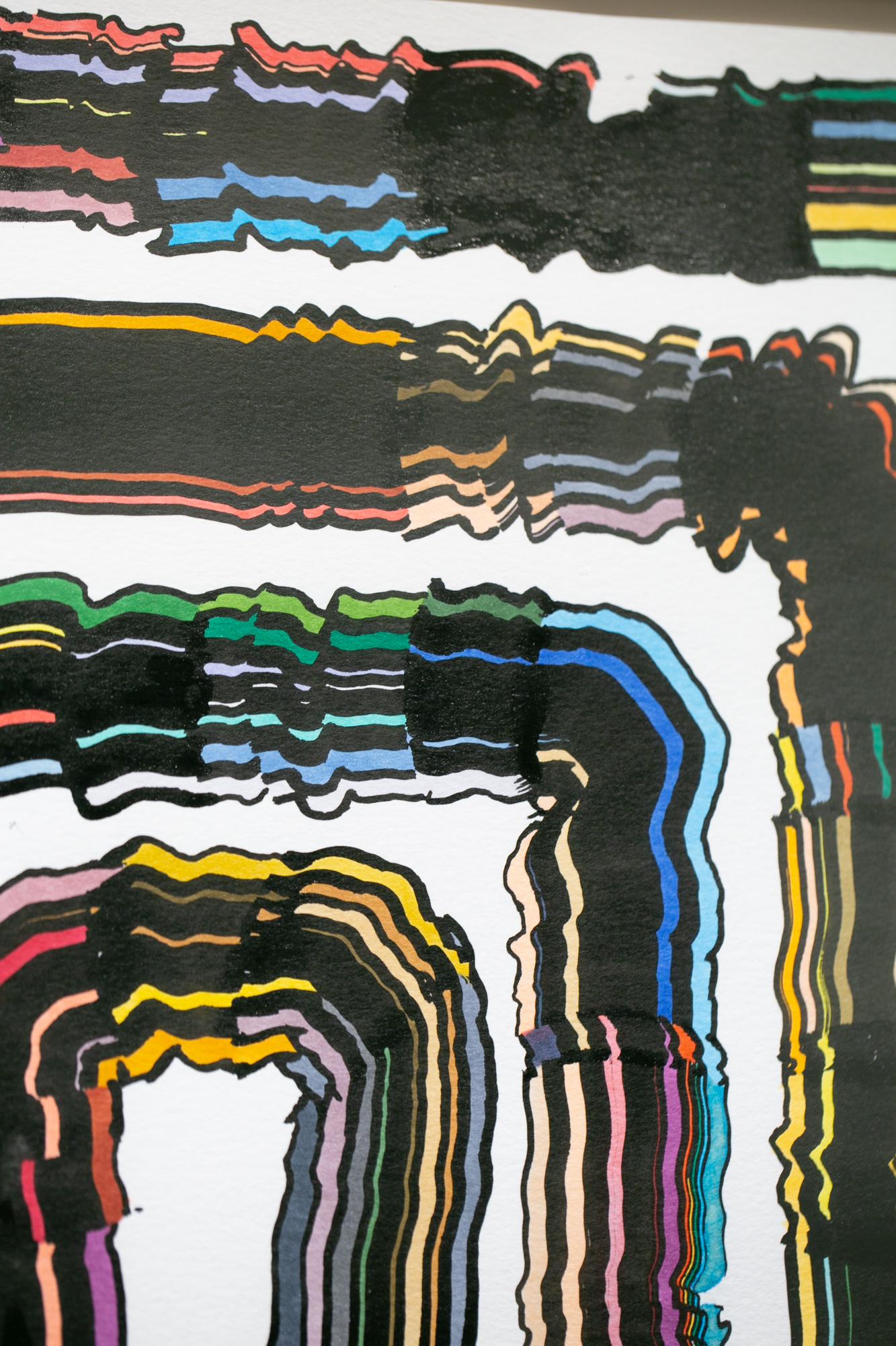 Arch 6 - Beige Abstract Drawing by Jason Andrew Turner