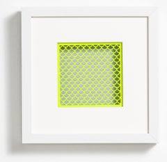 "Illusionary Paper Series “Frosted Lemon” II", Hand-Cut, Suspended Paper