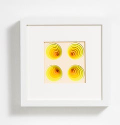 "Illusionary Paper Series “Soft Sand” I", Hand-Cut, Suspended Paper, Abstract