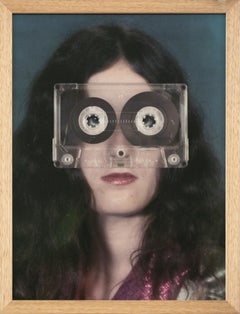 "Portrait of Self", Surrealistic Digital Collage, Cassette, Surreal, Figurative