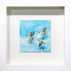 Papier et aquarelle « Canada geese »:: Animal:: Peinture:: Sculpture