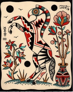 "Liber Mystia XLII", Illustrative Nature Drawing, Plants and Animals, Tattoos