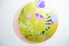 "Circle III", Abstract Wall-Hanging Sculpture, Colorful Suspended Sculpture