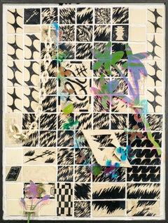 "Wall Fragment No. 2 with Flowers, Tiny Flower, and Adorning Links", Abstract