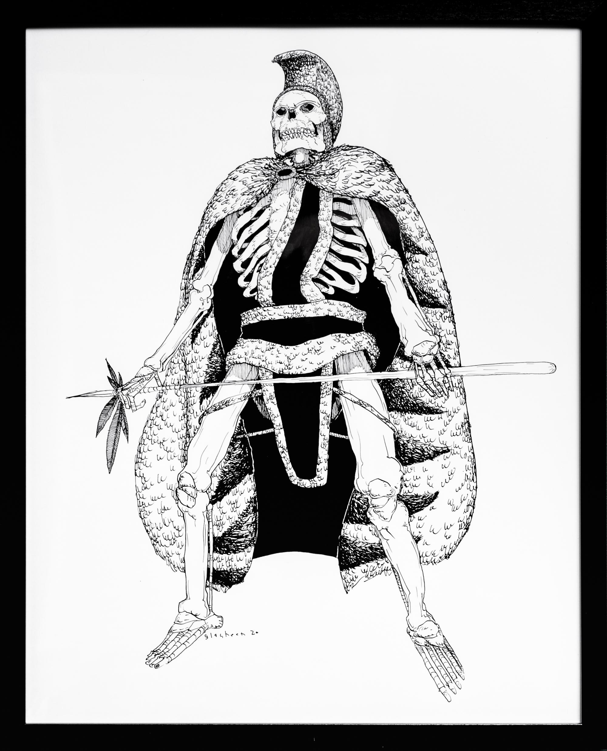 Dead King 29 [18th Century Polynesian King] - Art by Kate Glasheen