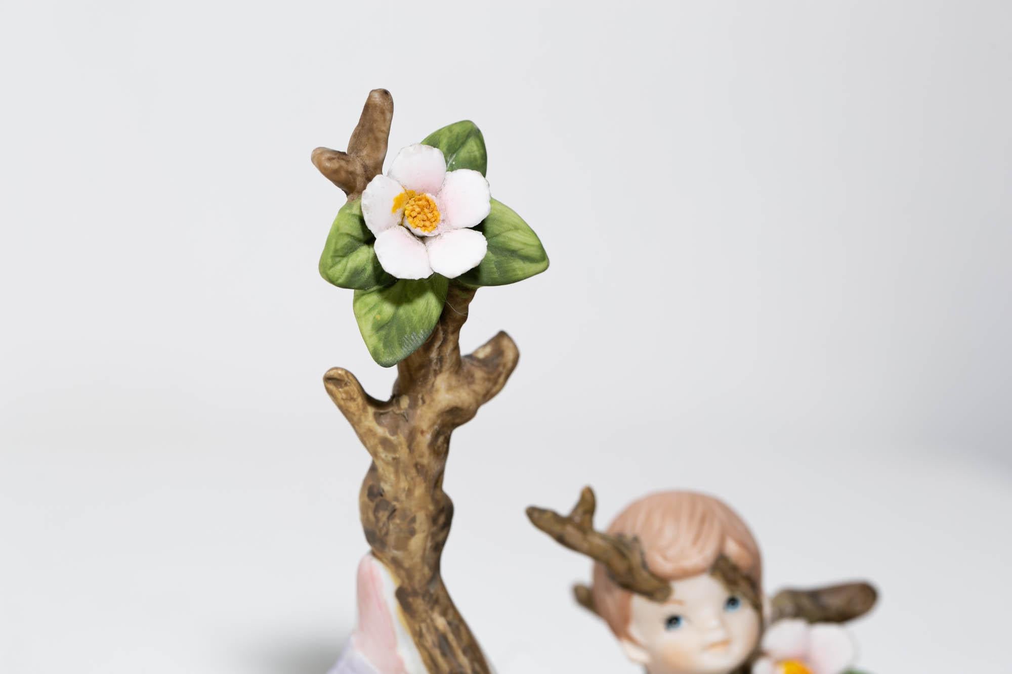 Flowering Ballerina - Gray Still-Life Sculpture by Debra Broz