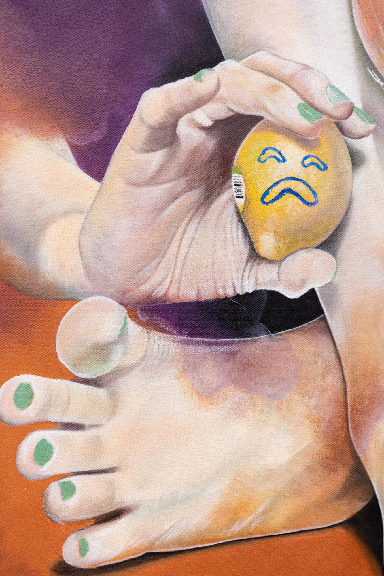 Comparing Onions and Lemons - Contemporary Painting by Elizabeth Bergeland