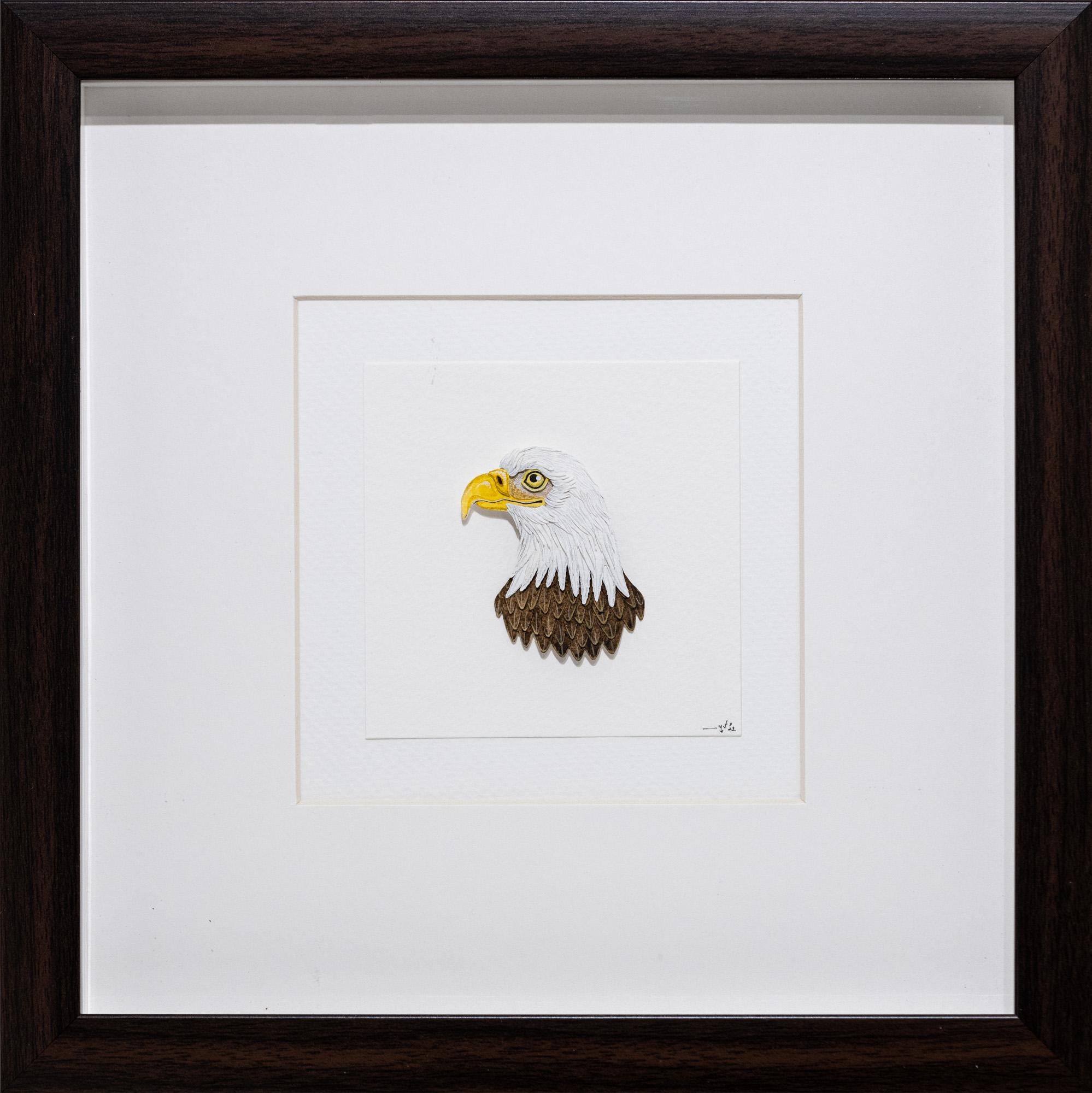 Nayan and Venus Animal Art - Bald Eagle Portrait