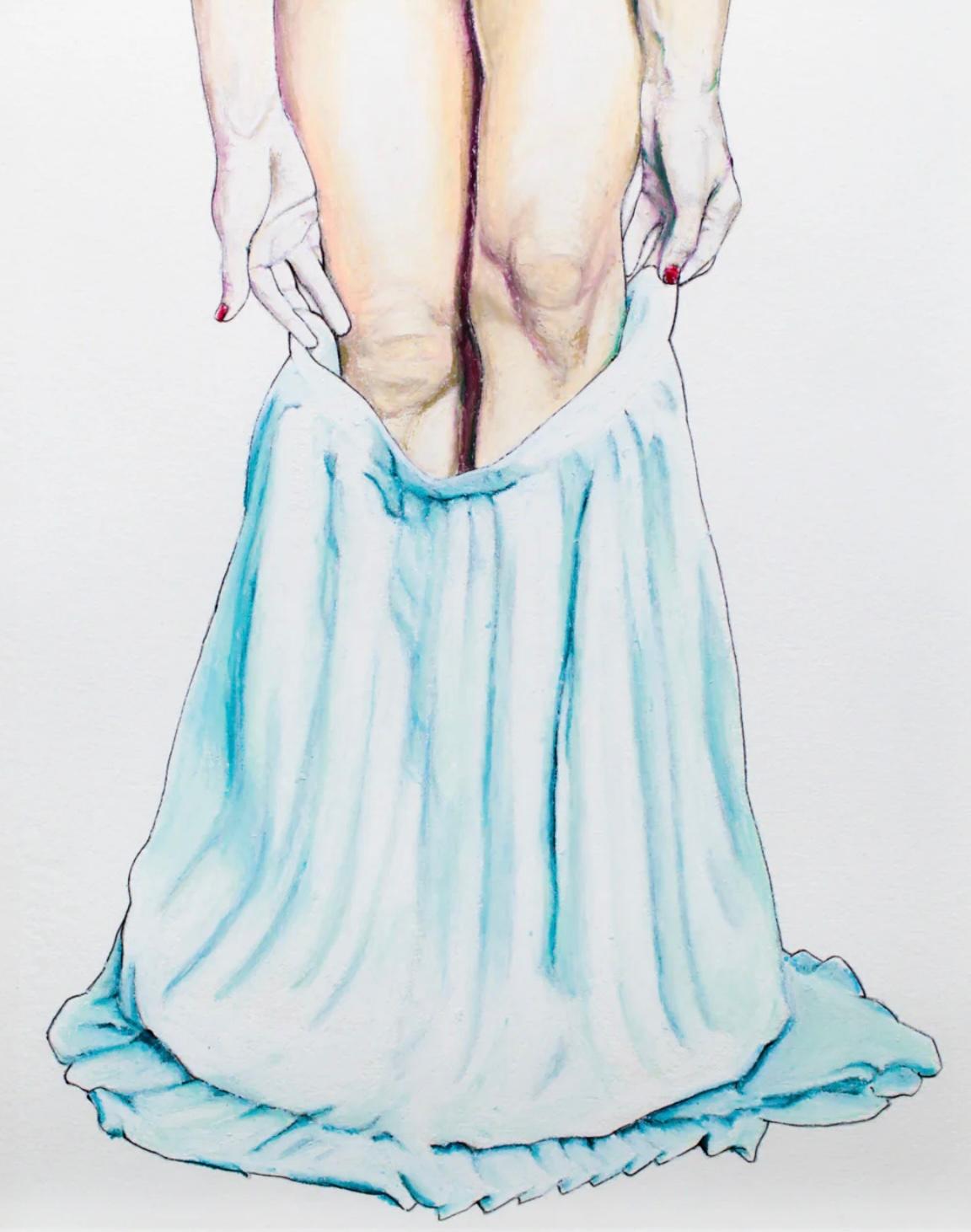 „You In That Dress“ Ölpastell, Beine, Ölpastell im Angebot 3