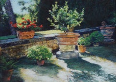 Used Flower Pots: Contemporary Pastel Still Life Painting 