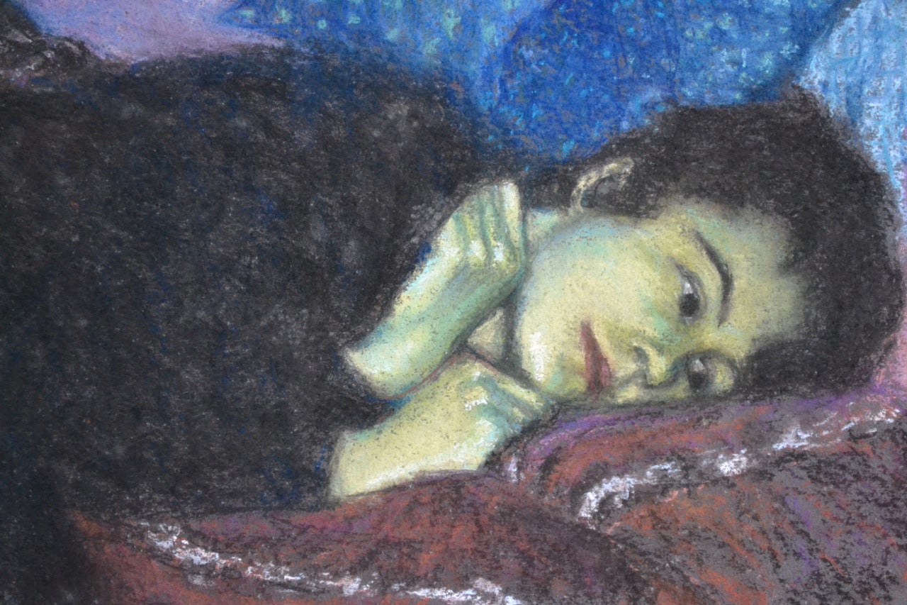 Astral Planing:  Contemporary Figurative Pastel - Art by Paula Humphris