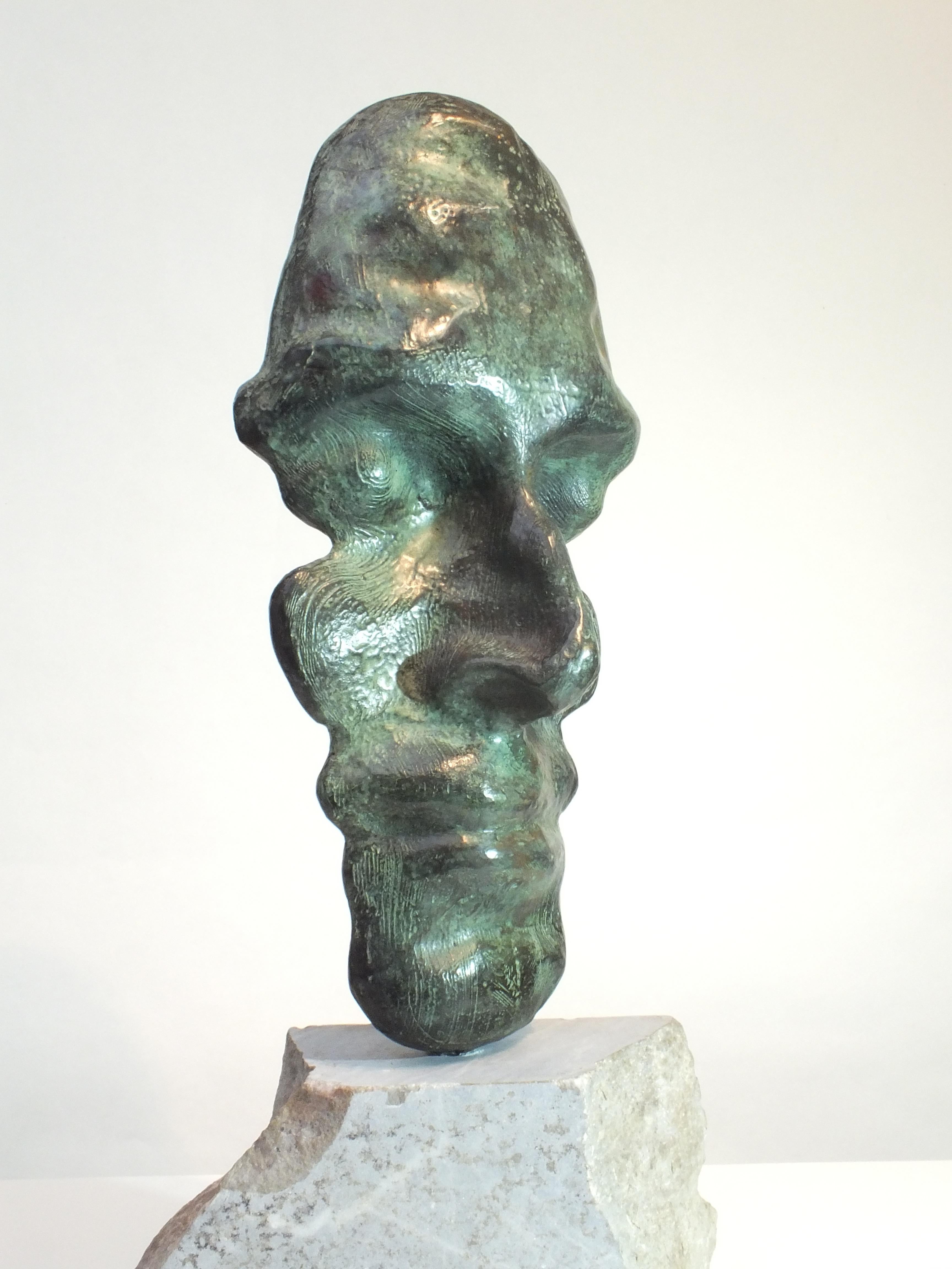 Tim Rawlins Nude Sculpture - Witness, Unique Contemporary Cast Bronze Sculpture