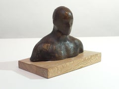 "Aspects Of Self "Stoic" Contemporary Cast Bronze Sculpture