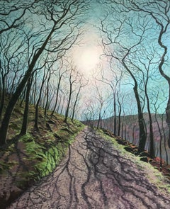 Walking The Path Of Shadow And Light.  Contemporary Landscape Painting