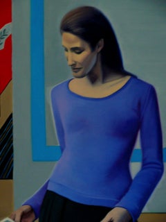 Figure in Contemplation    Contemporary Figurative Oil Painting