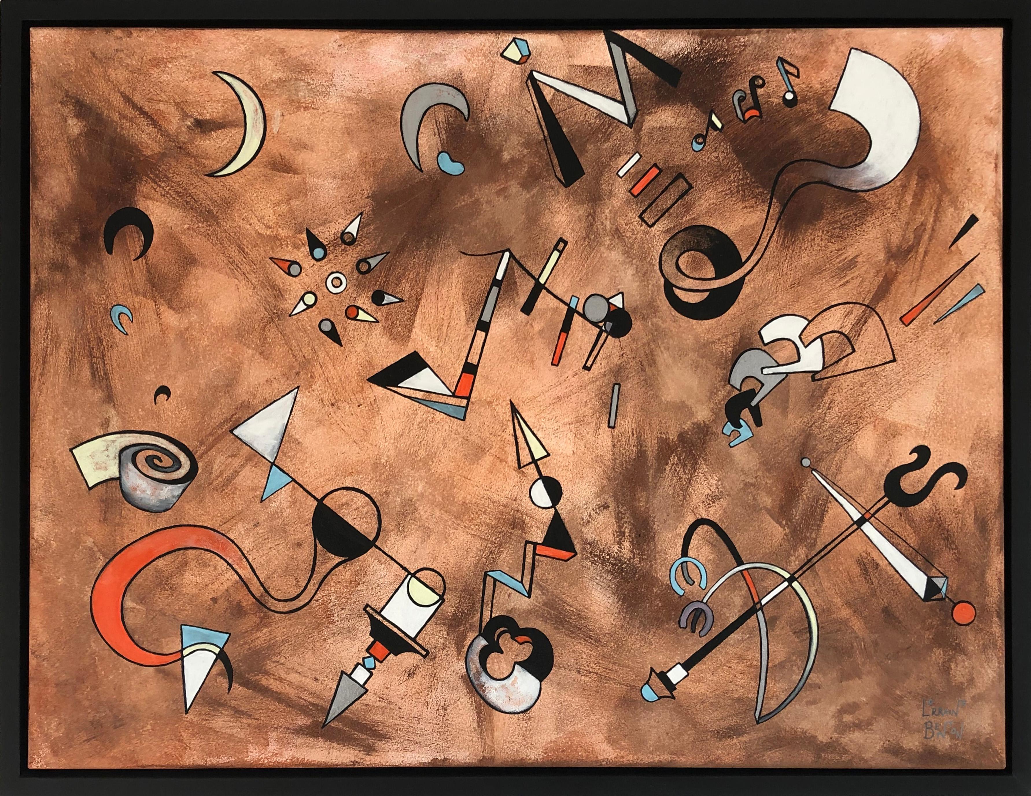 Abstract Painting di Lorraine Benton - "Expo"   Pittura astratta contemporanea a tecnica mista