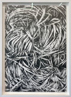 What He Said, Contemporary Large-scale Drawing, Graphite on Paper, Flora, Framed