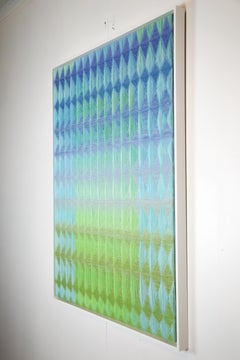 Glow, Contemporary 3D Textile, Framed, Geometric, Structural