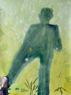 Green T'ing, Contemporary Watercolor Painting, Figure