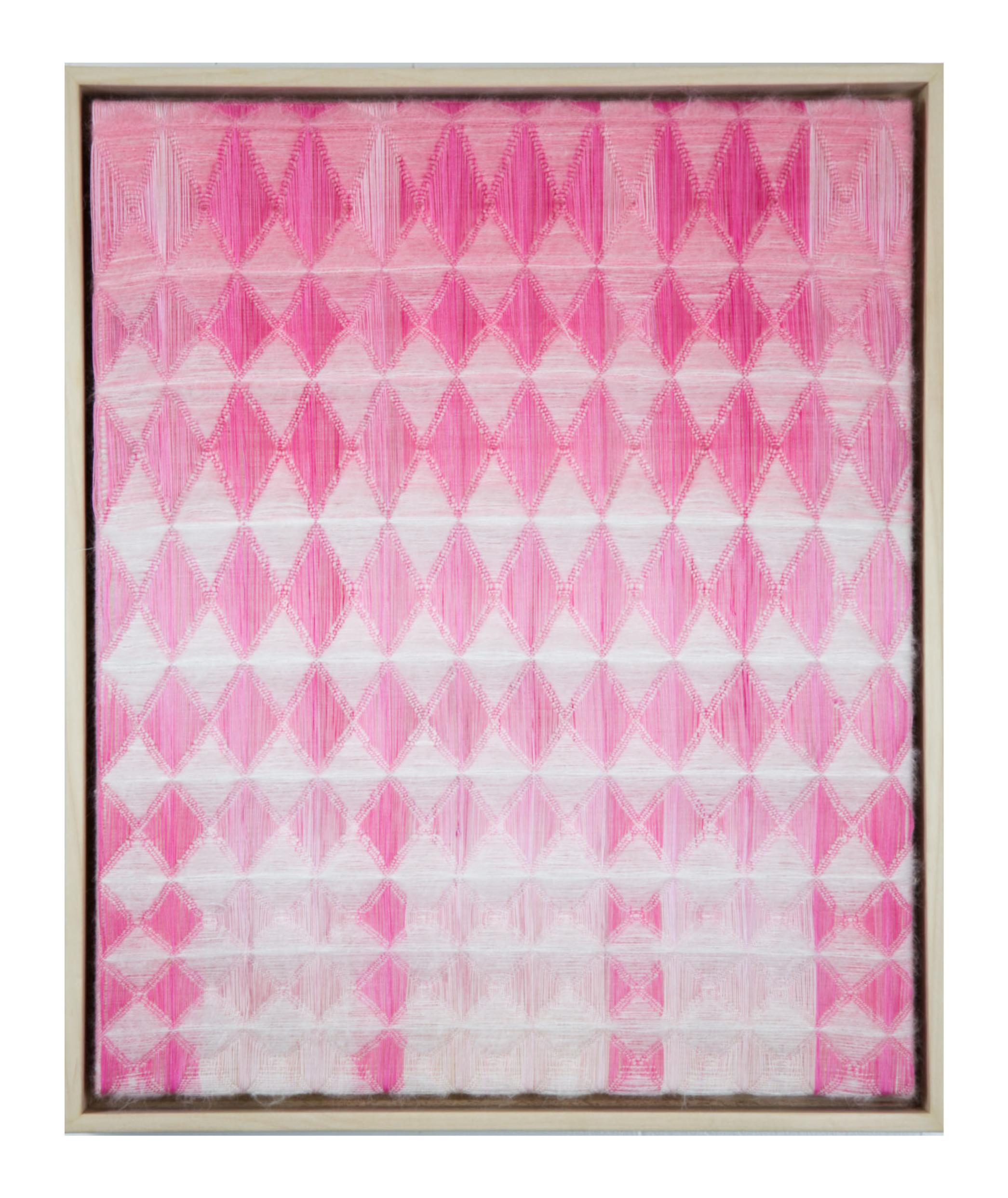 *On view at Ivester Contemporary through May 27th* 

Sweetheart by Anya Molyviatis is a part of an ongoing series of three dimensional textiles that are handwoven on AVL Dobby Looms. The work uses dramatic color gradients as well as physical depth