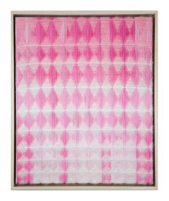 Sweetheart, Contemporary Fiber Art, 3D Textile, Mohair, Cotton, Woven on Loom
