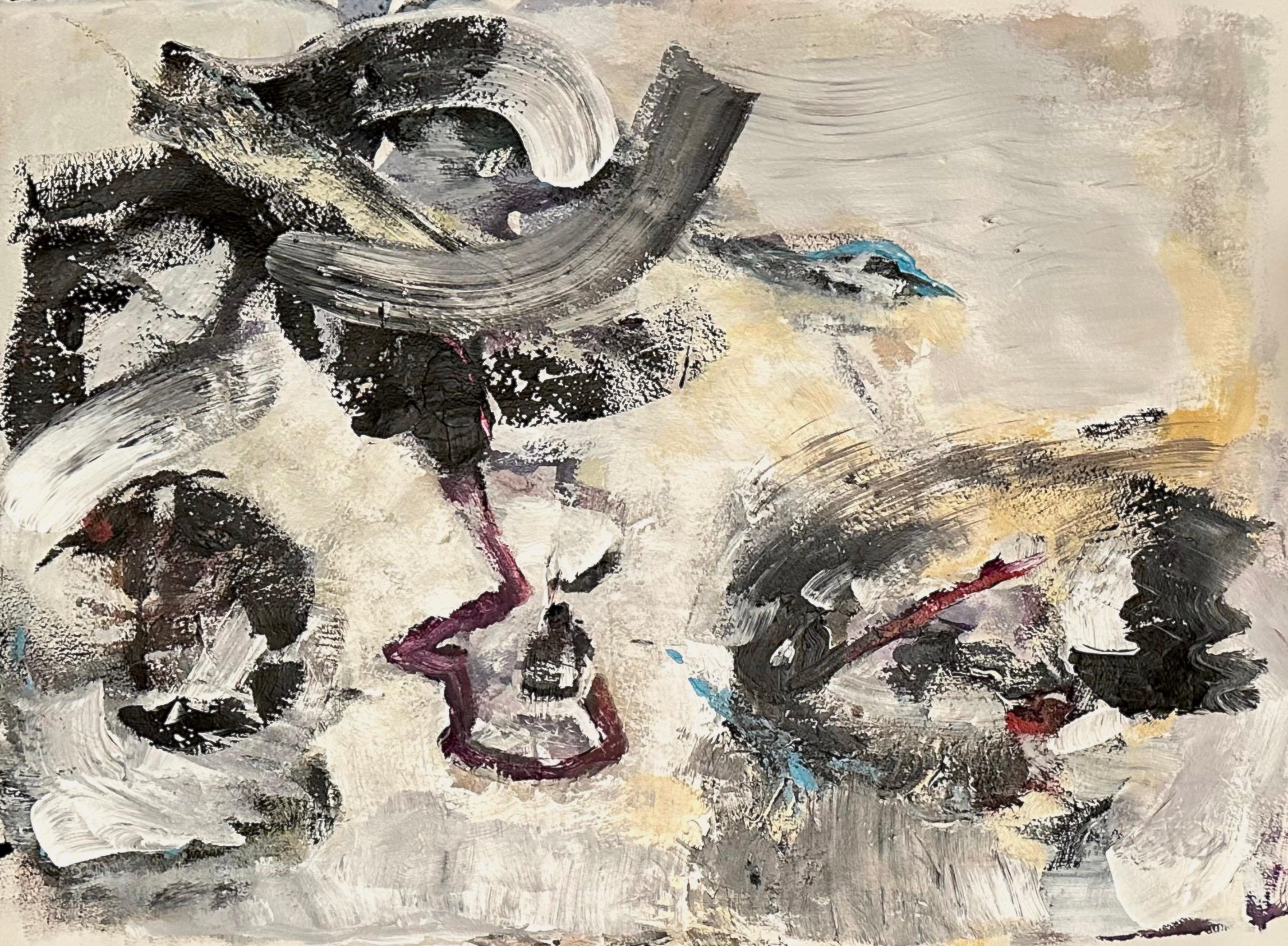 Iliyan Ivanov Abstract Painting - The Silent Sessions II : Abstract artwork on paper