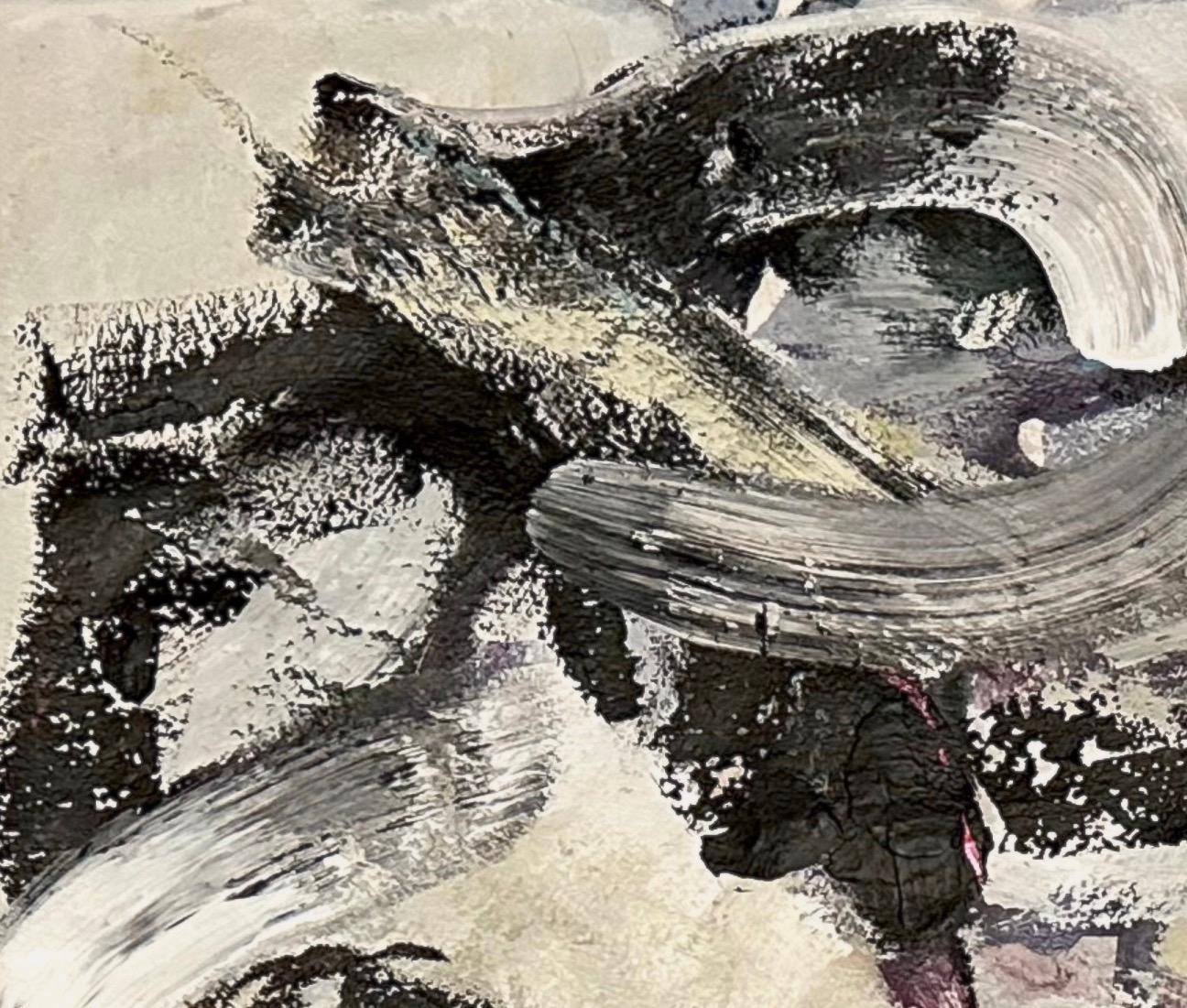 The Silent Sessions II : Abstract artwork on paper - Painting by Iliyan Ivanov