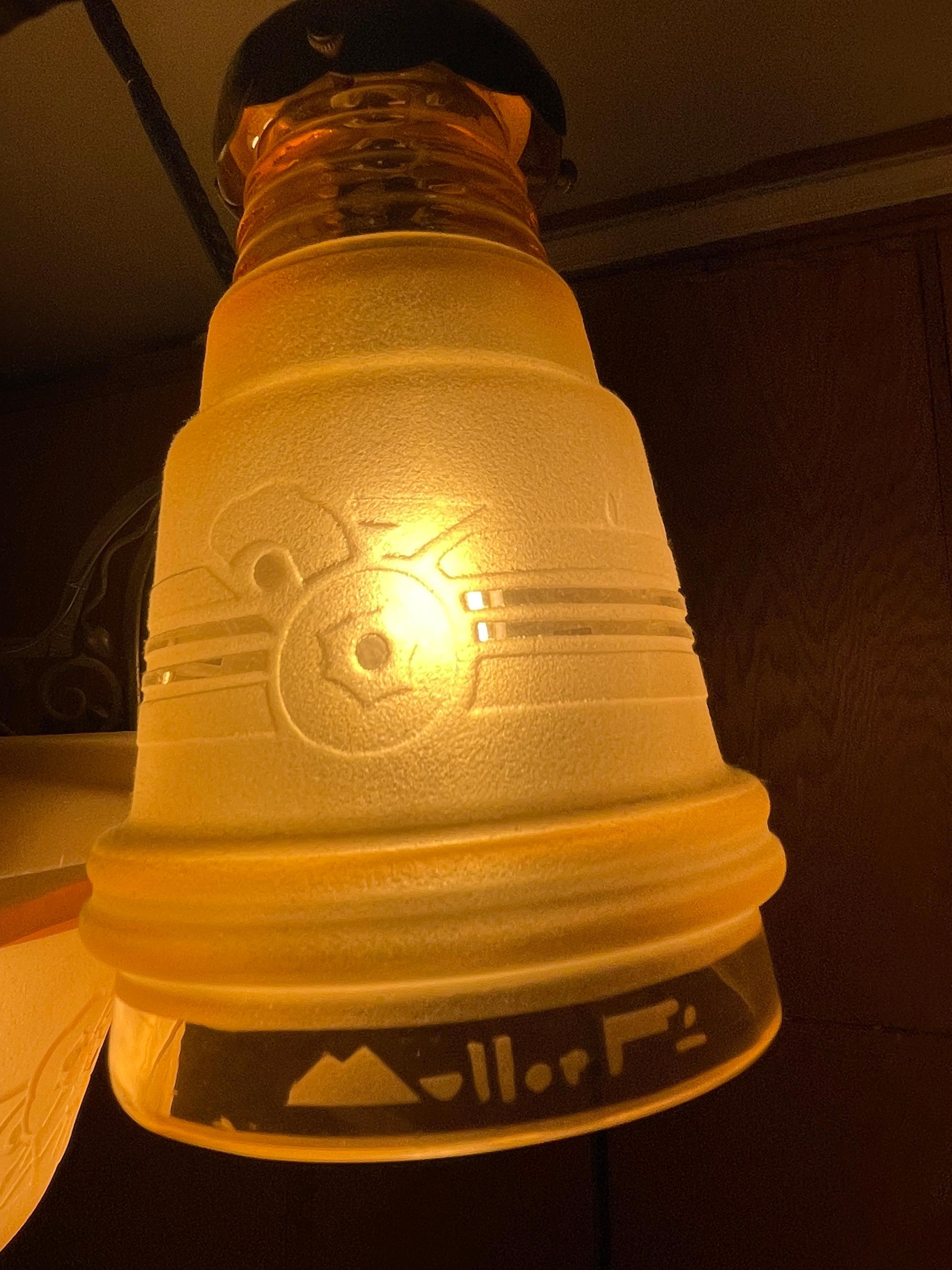 Lampe antique faite à la main par I Muller Frères en vente 1