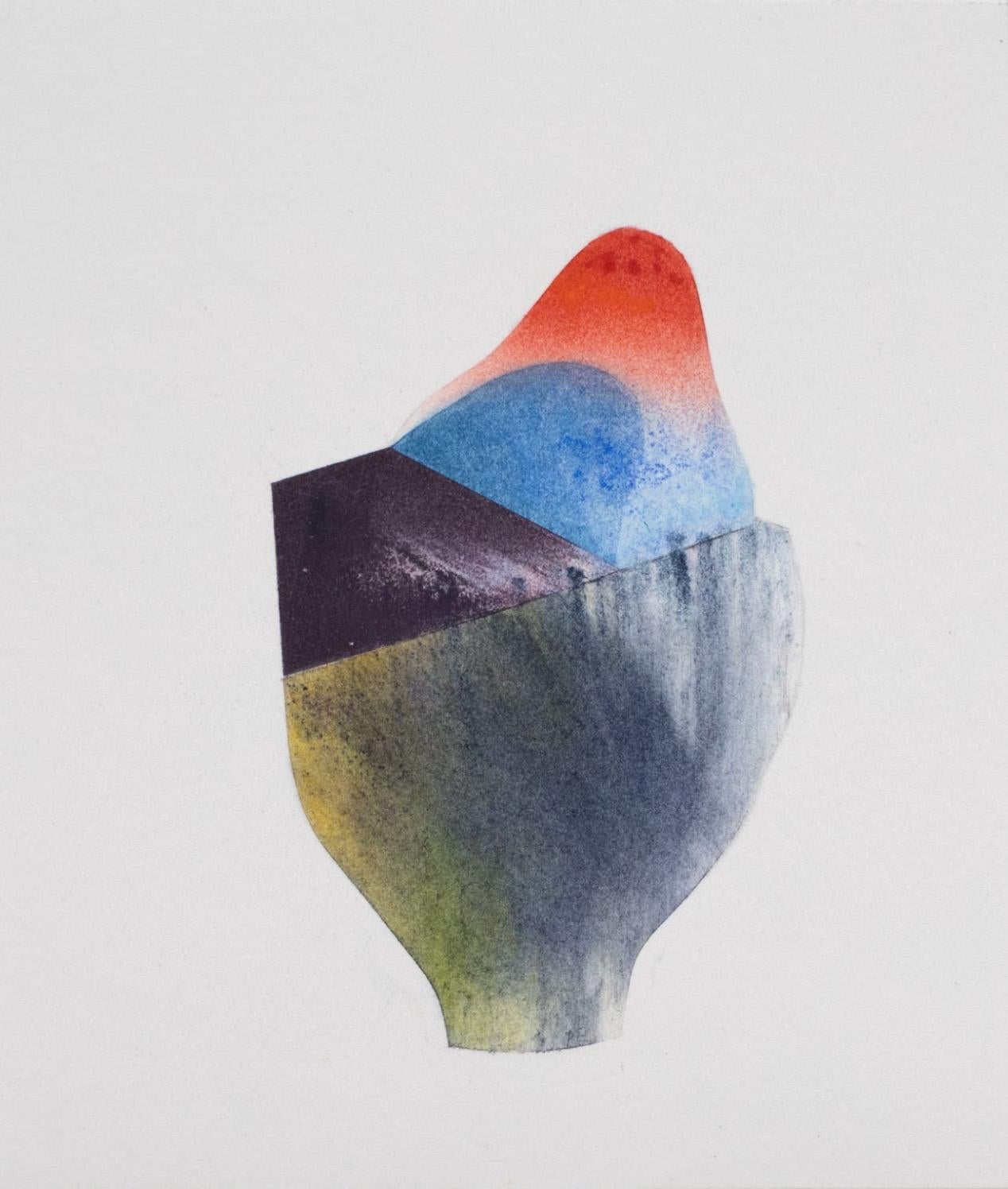 Paula Elliott Abstract Drawing - Beginnings #1 : contemporary abstract work of art