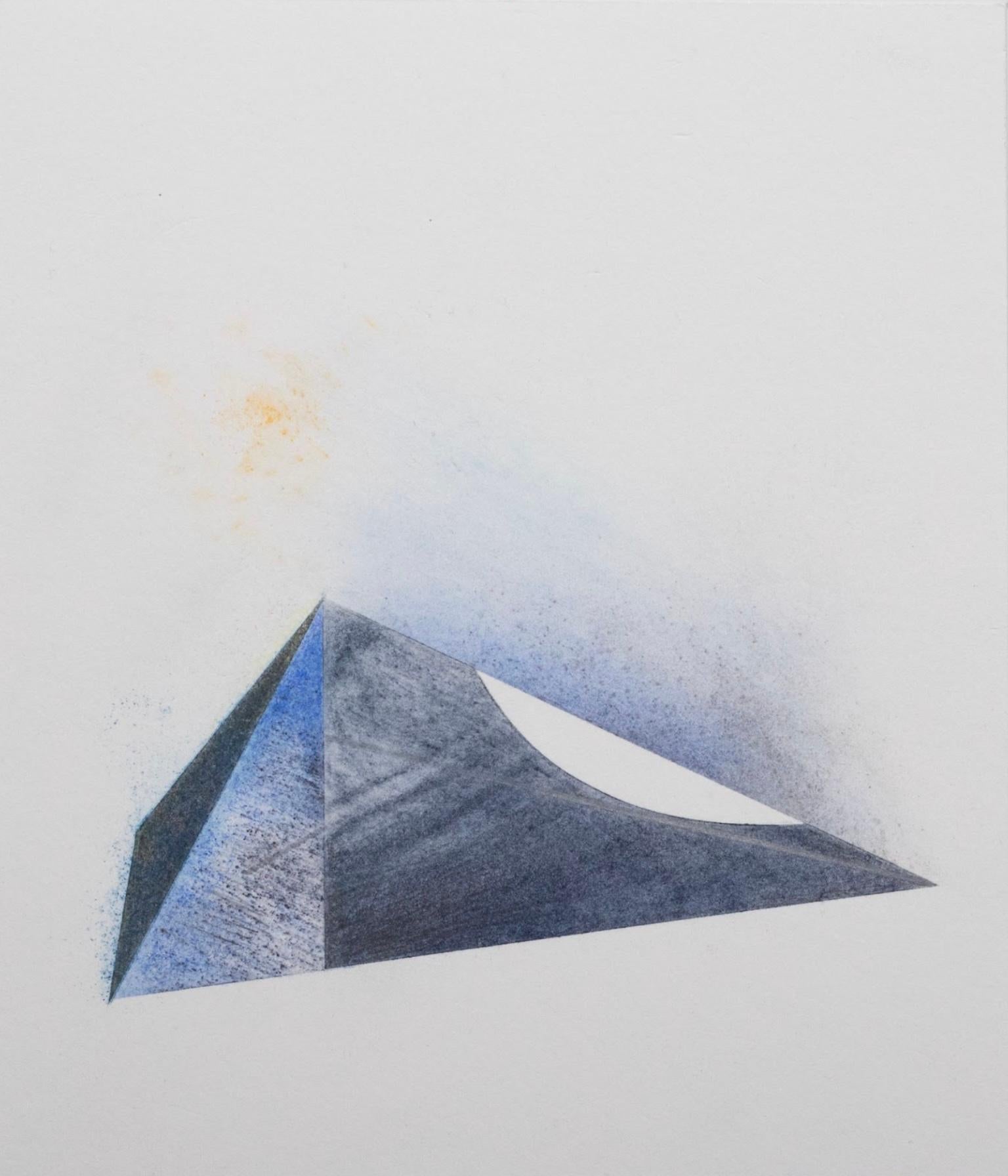Paula Elliott Abstract Drawing - Beginnings #7 : contemporary abstract work of art