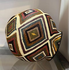 Basket, Panama, Rainforest, Wounaan Tribe, Mamina Chemorra, red, blue, purple