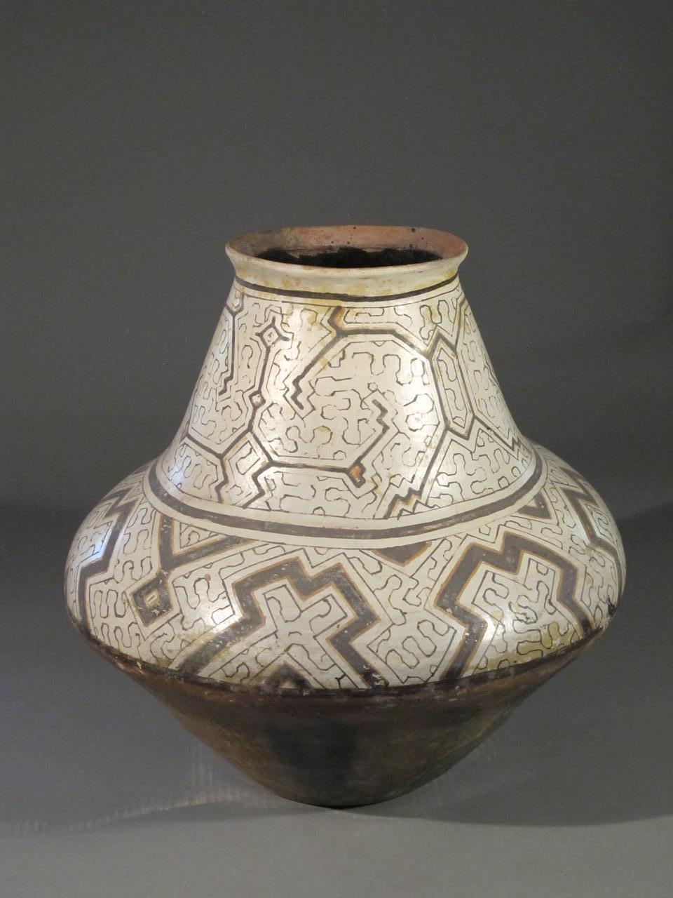 brown ceramic pot