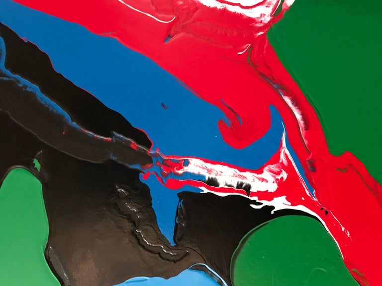 Glenn Green Refraction by Glenn Green, abstract painting, yellow