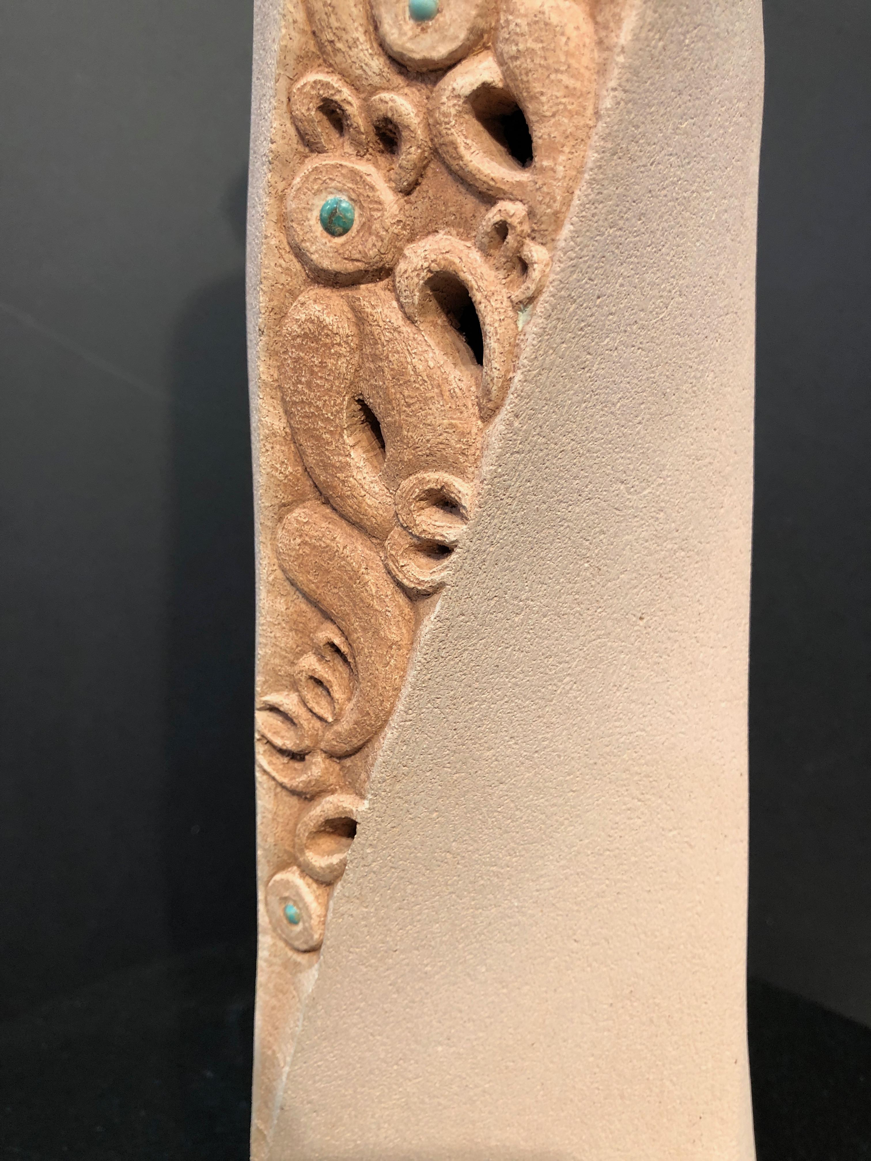 Awhi Whakapapa, Embracing Geneaology, ceramic figurative sculpture, Contemporary For Sale 2