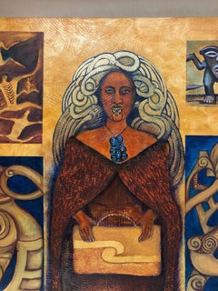Legacy Series: Leaving Behind, contemporary painting, Maori art, figurative