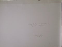 Cratere di Amboy, California meridionale, pittura su carta, inchiostro di noce, paesaggio