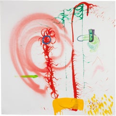 Sposobb #2 by Oleg Ustinov - Abstract painting, mixed media on paper, 2013