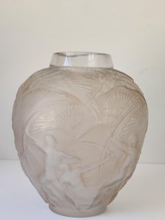 Antique René Lalique -- "Archers" Vase