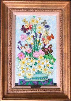 Still Life With Flowers And Butterflies 