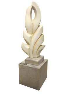 Vintage Suddenly It's Spring Large Carrara Marble Sculpture 